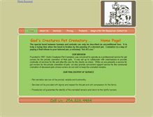 Tablet Screenshot of godscreaturespc.com